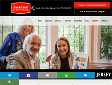 Tablet Screenshot of homecareassistancewarren.com